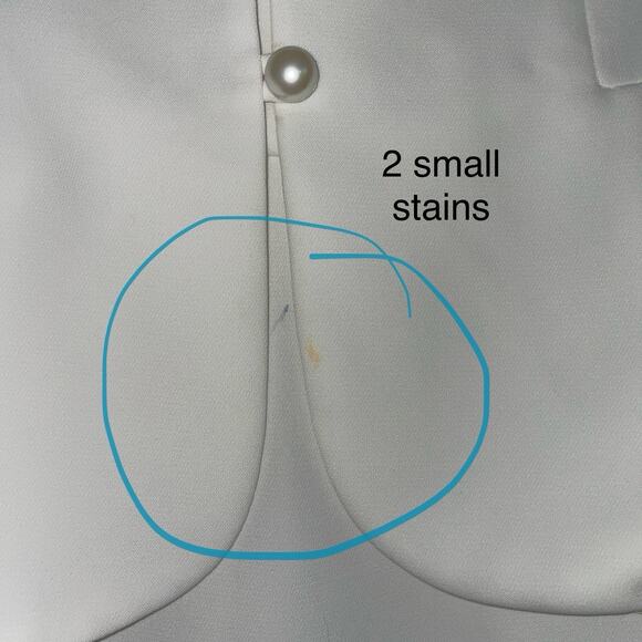 Danny & Nicole Bride/Mother/Grandmother One Piece White Suit Midi Dress Size 8 - Picture 8 of 9